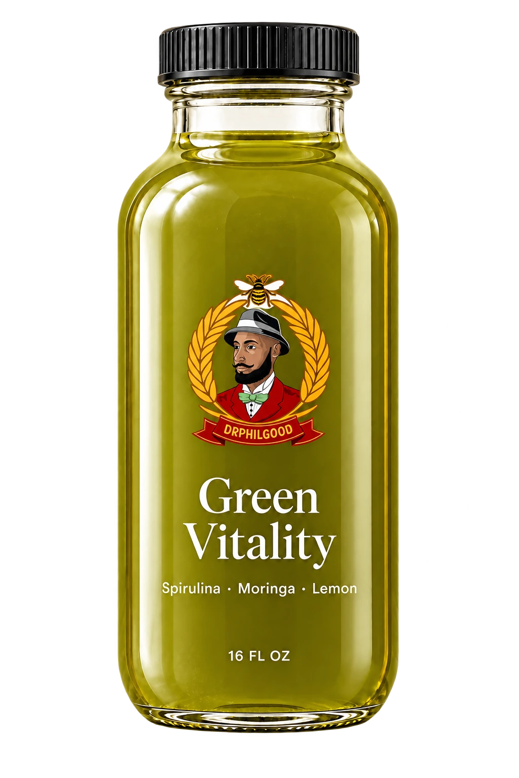 Dr. Phil Good Green Vitality 16 fl oz glass bottle